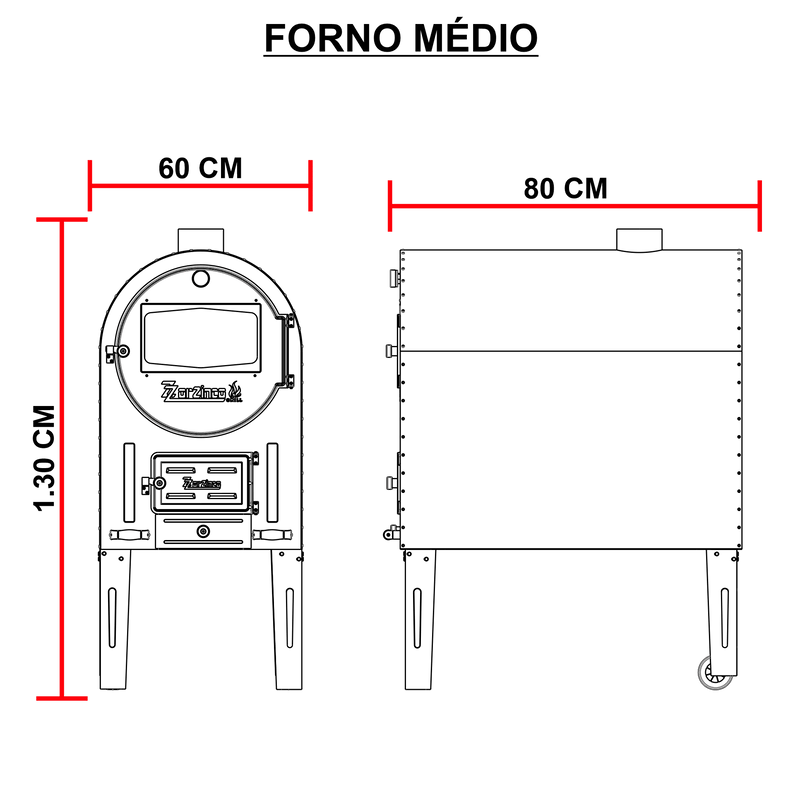 Forno Porta de Ferro Fundido - zorzinco