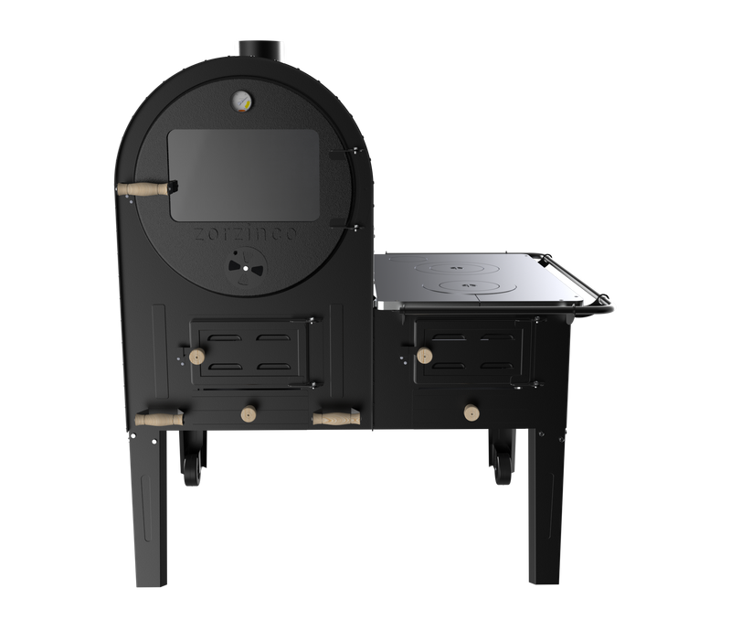 Forno Porta de Alumínio Fundido com Fogão