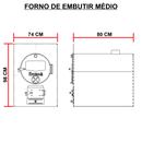 Forno de Embutir Porta de Aço Carbono - zorzinco